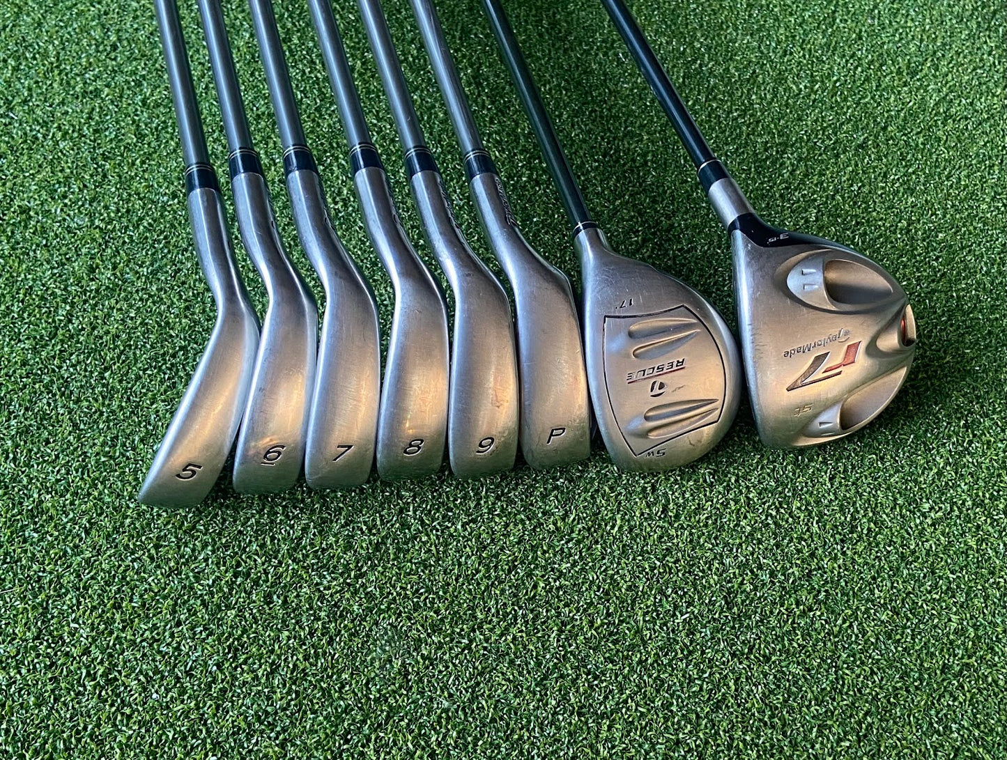 TaylorMade r7 Draw Combo Set 5-P + 3-Wood + 5-Utility | Graphite | Regular | 8-Piece Set