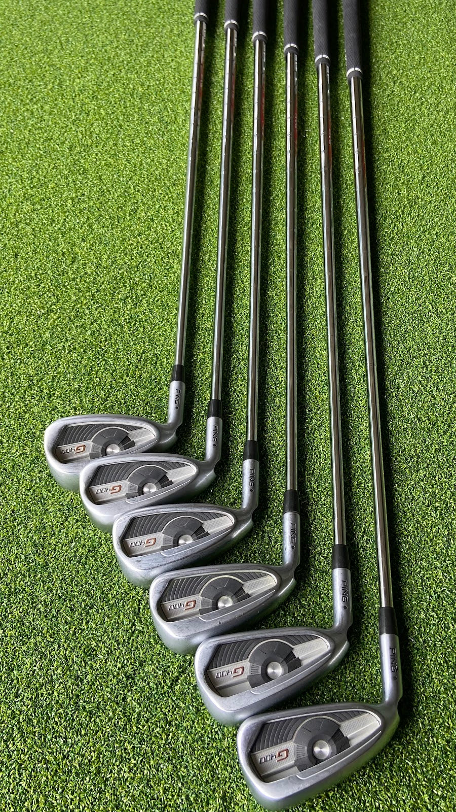Ping G400 Irons 5-W | Black Dot | Modus Tour 105 Stiff | 6-Piece Set | Left-Hand