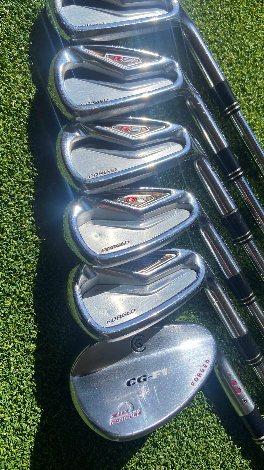 TaylorMade R9 Forged Irons 5,6,7,9,PW + Cleveland CG 56w | Dynamic Gold S200 | Stiff | 6-Piece Set