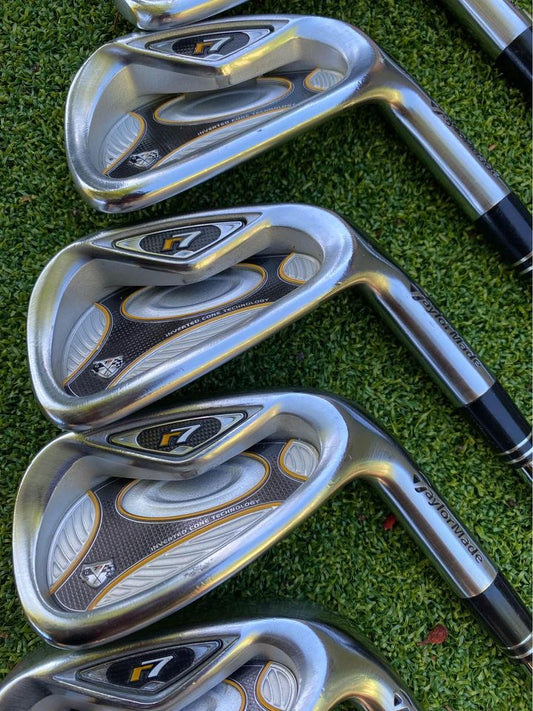 TaylorMade r7 TP irons 5-P DGS200 steel stiff flex