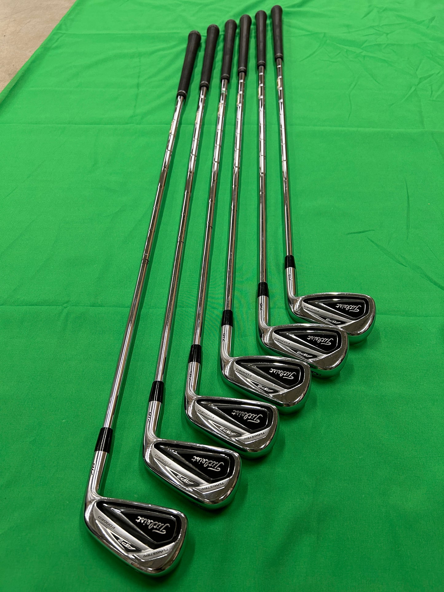 Titleist 716 AP2 irons 5-PW DG AMT S200 steel stiff flex