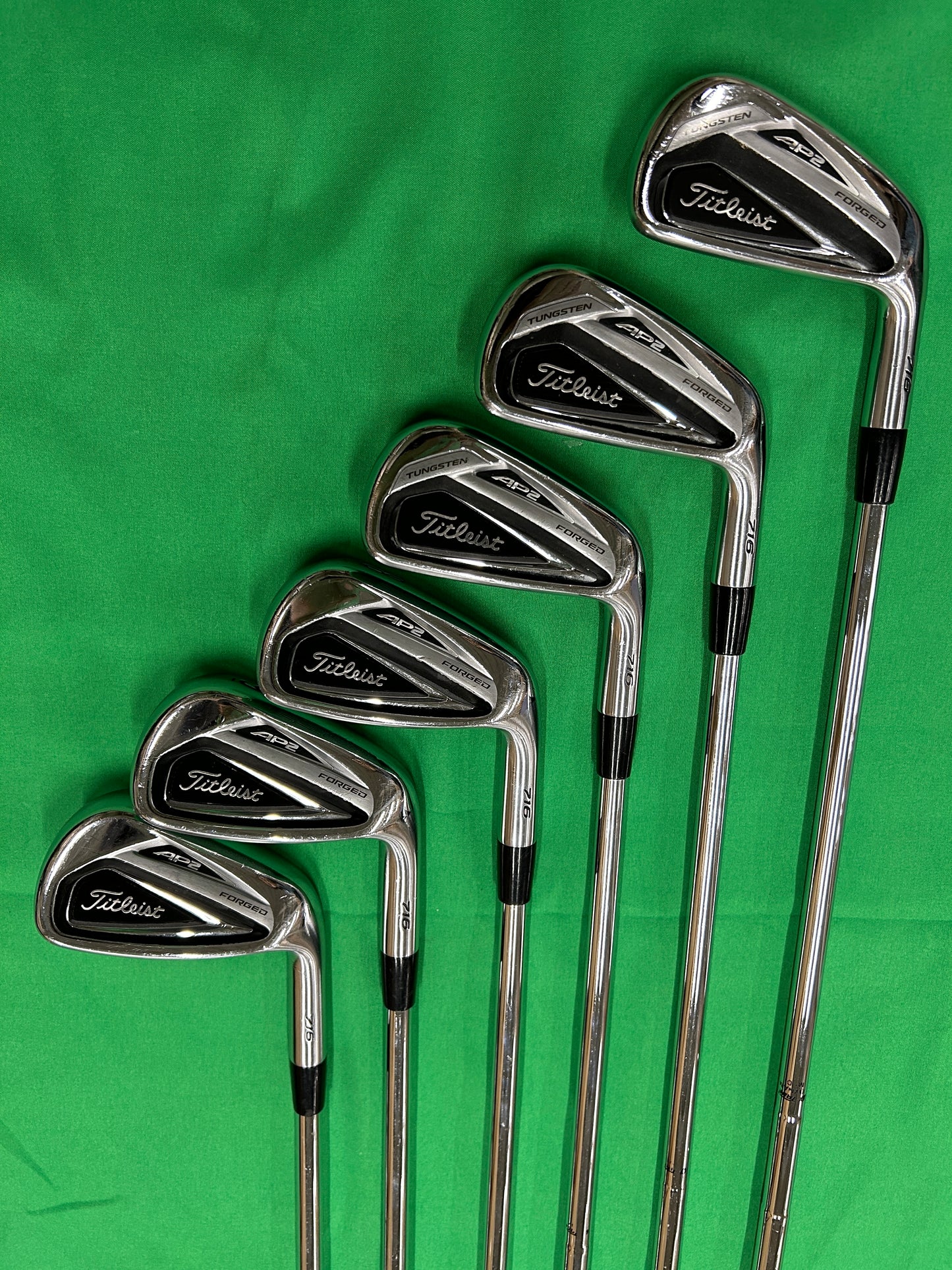 Titleist 716 AP2 irons 5-PW DG AMT S200 steel stiff flex