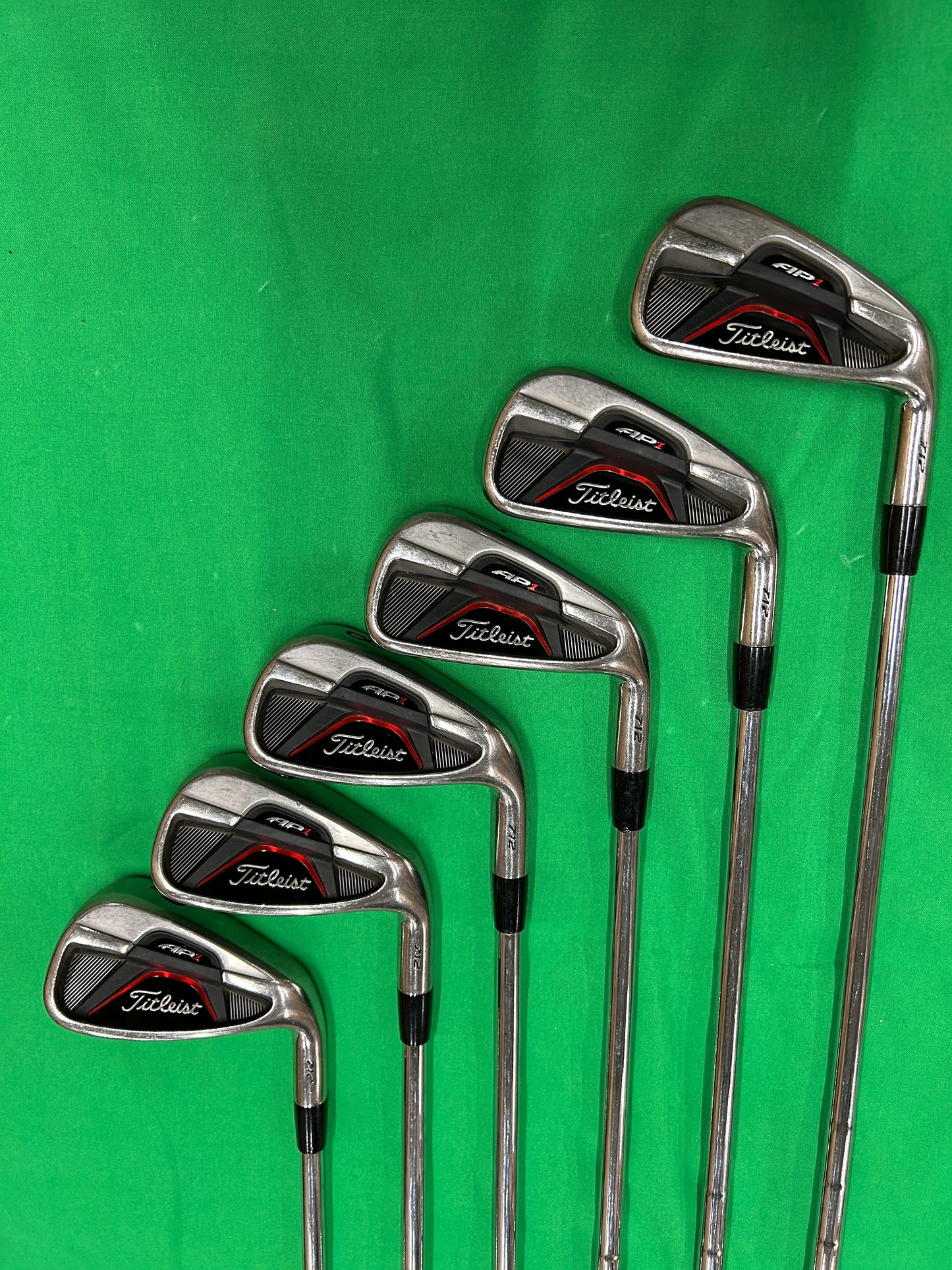 Titleist 712 AP1 irons 5-PW NSPro 950 steel stiff flex