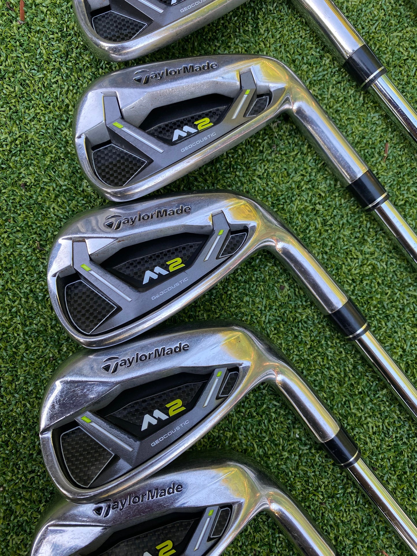 TaylorMade 2019 M2 irons 5-P Reax88HL steel stiff flex