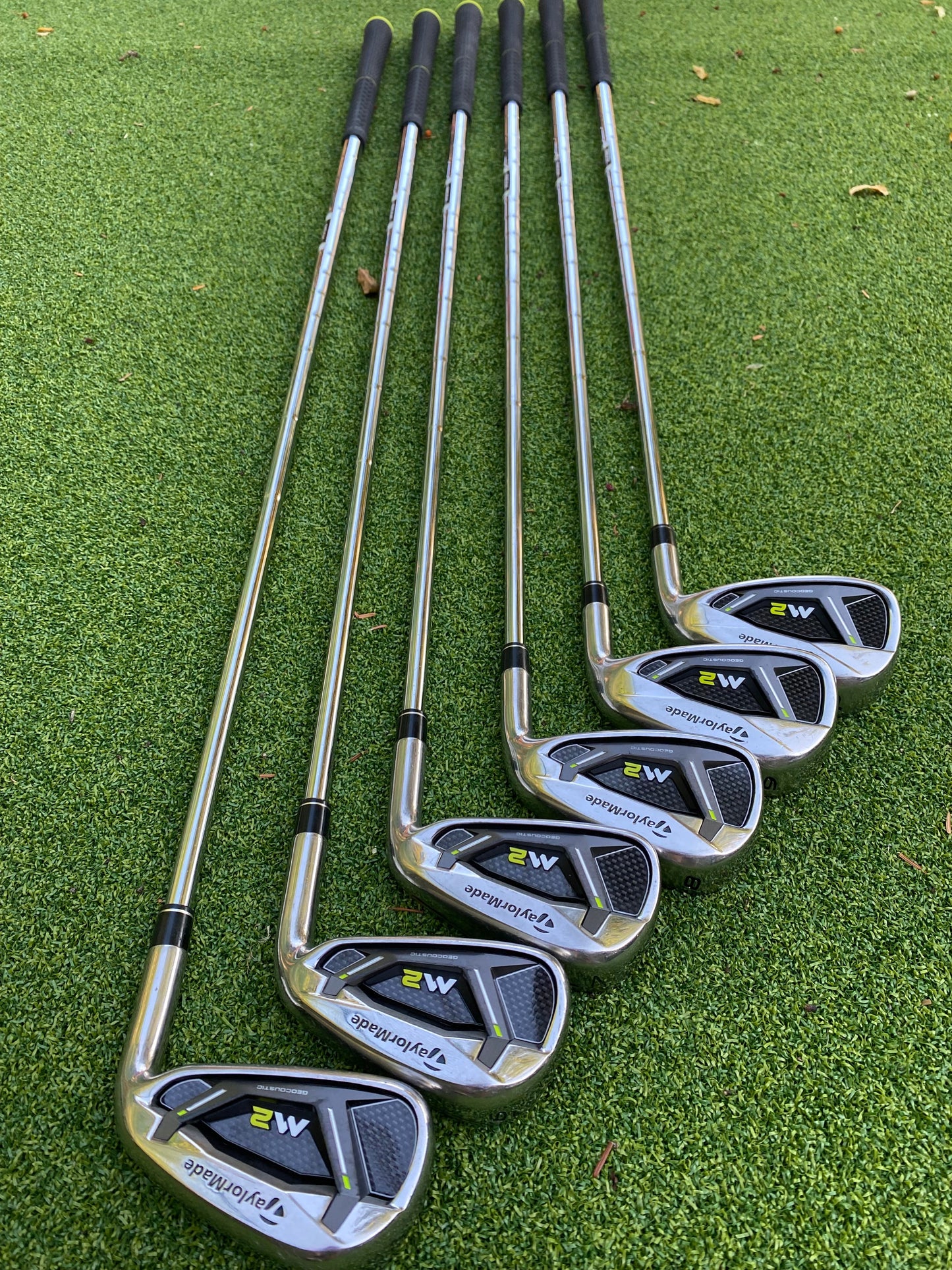 TaylorMade 2019 M2 irons 5-P Reax88HL steel stiff flex